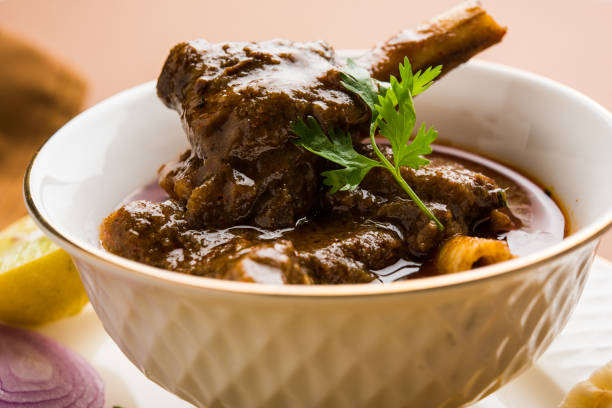 istock Mutton Curry or Or Masala Gosht or indian lamb rogan josh 879619102