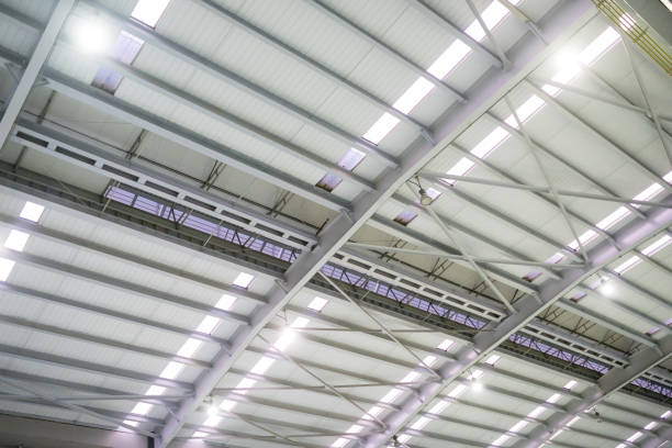istock roof in the factory 879624202