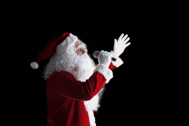 istock Happy traditional Santa Claus isolated on background. 879657784
