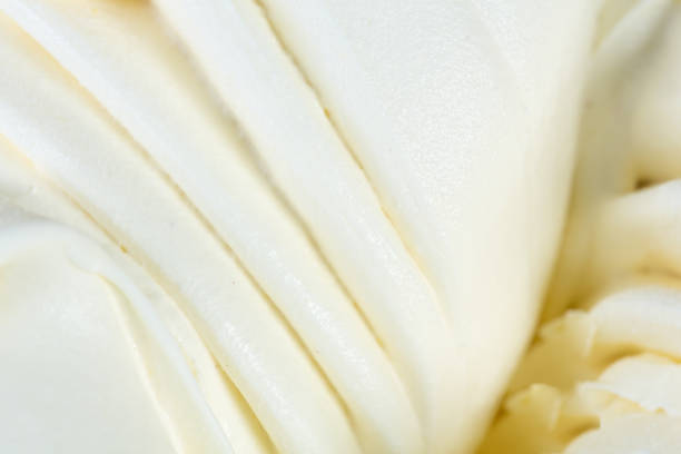 Close up of vanilla ice-cream sorbet. High resolution photo.