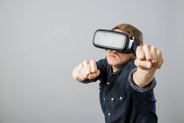 Vr Nerd 250+ Video Game Nerd Fun Glasses Stock Photos, Pictures & Royalty-Free ...
