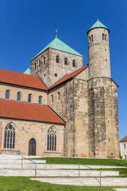 istock White steps at the Michaelis church in Hildesheim, Germany 879676914