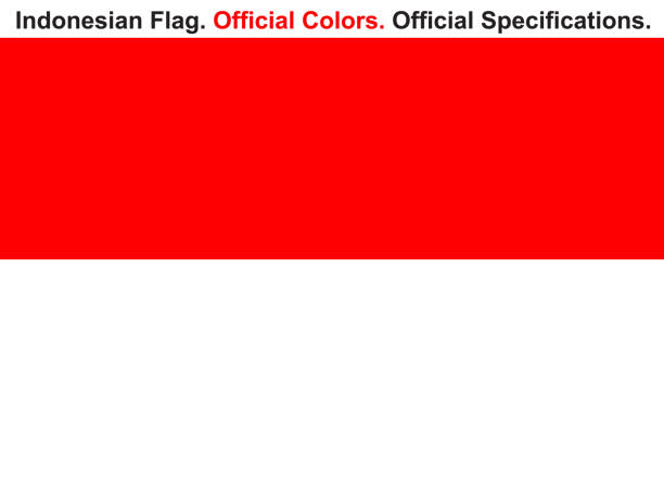 インドネシア国旗 (公式の色と仕様) - indonesia点のイラスト素材／クリップアート素材／マンガ素材／アイコン素材