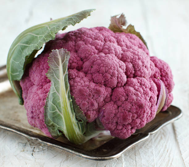 istock Fresh raw purple cauliflower 879699648