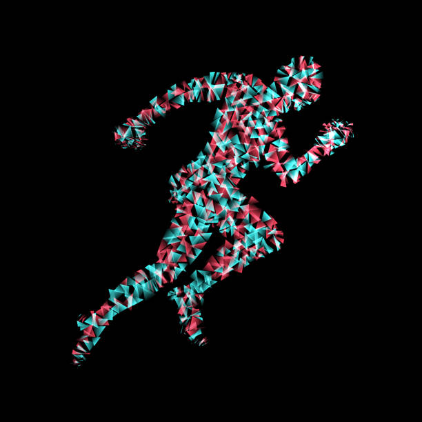istock 3d running man. Design for sport, business, science and technology. Vector illustration. Human body. 879701560