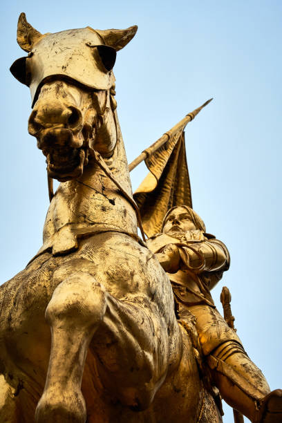 istock Equestrian statue of Joan of Arc from Paris square 879701980