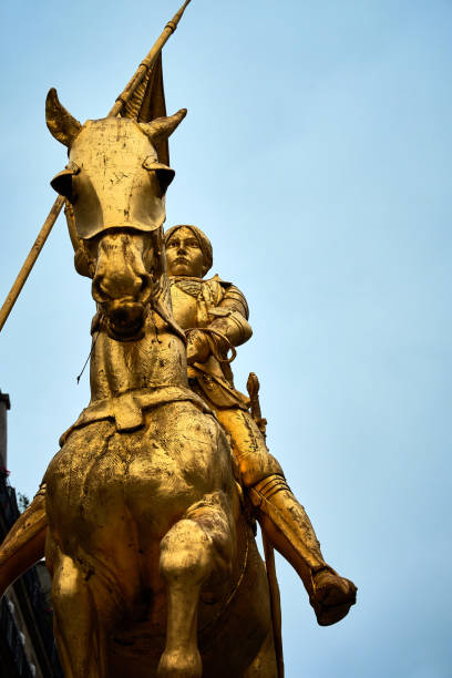 istock Equestrian statue of Joan of Arc from Paris square 879701984