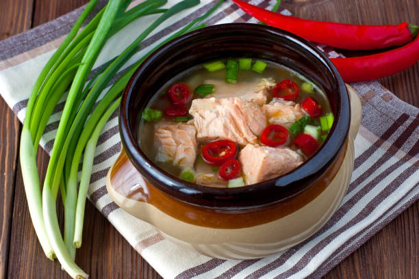 istock Fish soup with potato and carrots 879746988