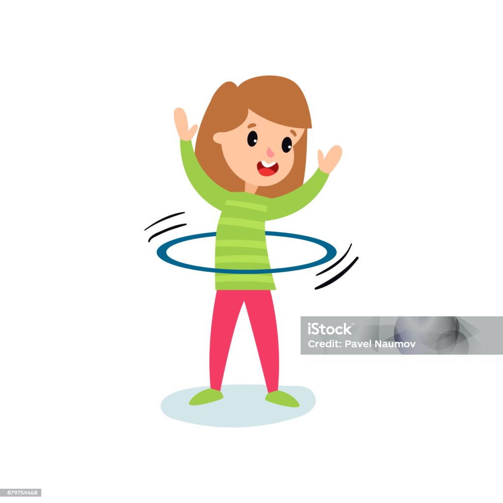 Ilustración de Sonriente Personaje Chica Girando Un Aro De Hula Alrededor De La Cintura Niños Vectores De Dibujos Animados De Actividad Física Ilustración y más Vectores Libres de Derechos de Alegría - Ilustración de Sonriente Personaje Chica Girando Un Aro De Hula Alrededor De La Cintura Niños Vectores De Dibujos Animados De Actividad Física Ilustración y más Vectores Libres de Derechos de Alegría -