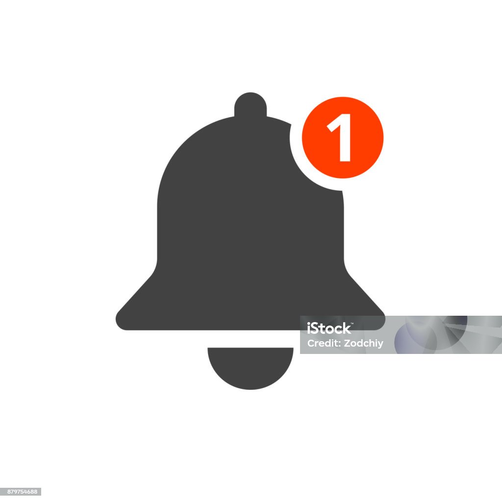 icono de notificación bell - arte vectorial de Recordatorio libre de derechos