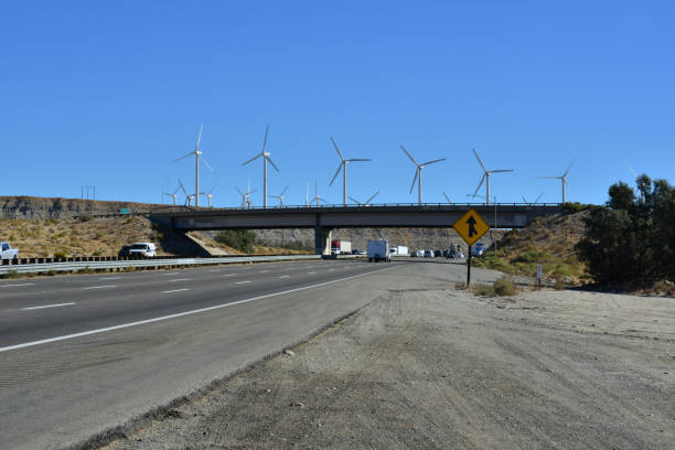 A Wind Farm near Palm Springs in  America.