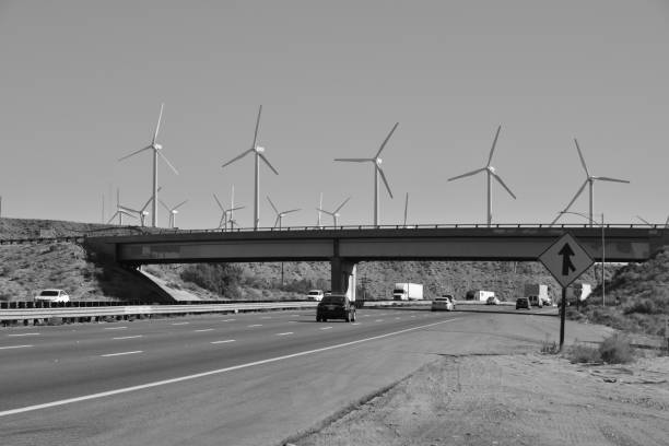 A Wind Farm near Palm Springs in  America.