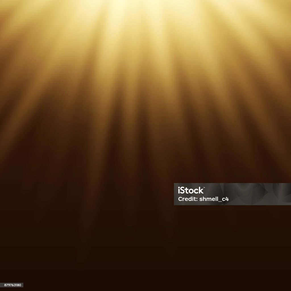 Yellow Brown Rays Yellow Light Effect Sun Rays Beams On Brown Background Stock ...
