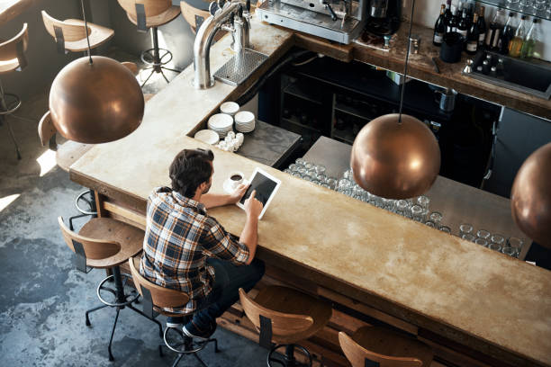 istock Visiting his favourite coffee shop 879769538