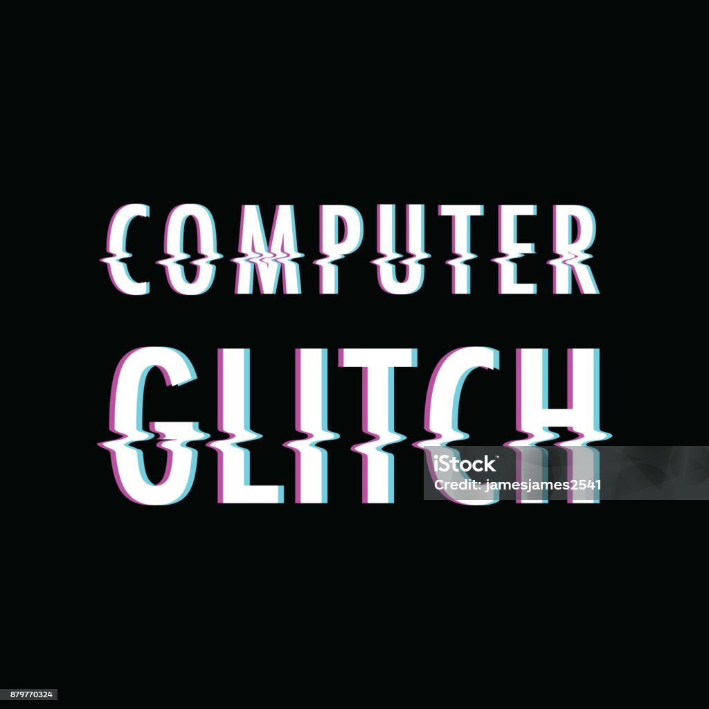 Computer Glitch Stock Illustration - Download Image Now - 1980-1989 ...