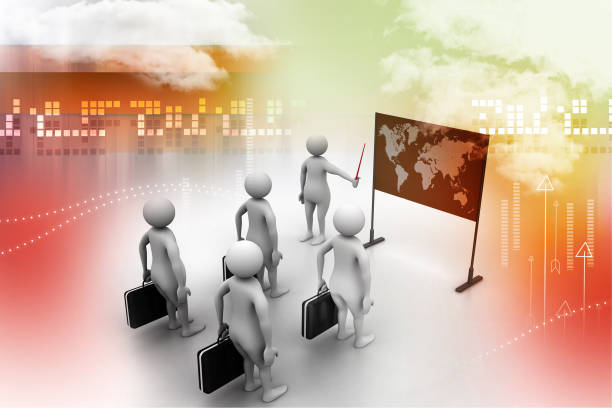 istock 3d people studying the market condition 879828954