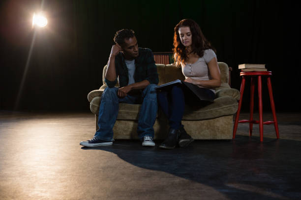 Script On Stage Acting On Stage Stock Photos, Pictures & Royalty-Free Images - iStock