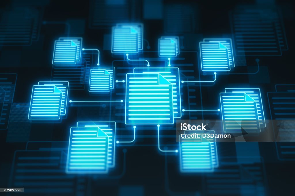 Computer Files Background Files Stock Photo - Download Image Now - Document, Technology, Data ...