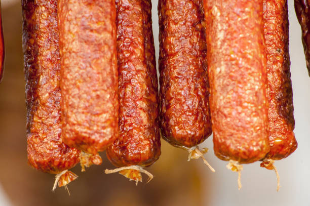 istock Salamies hanging in a storage room 879892250