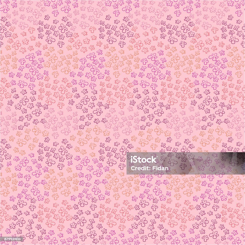 Pink Small Pattern Small Pink Flowers Pattern Stock Illustration - Download Image Now ...