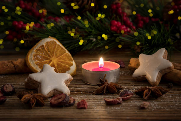 istock Cinnamon star cookies for the festive time 879931958