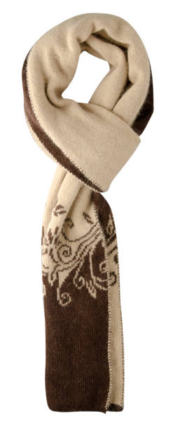 istock Scarf isolated on white background.Scarf  top view 879950206