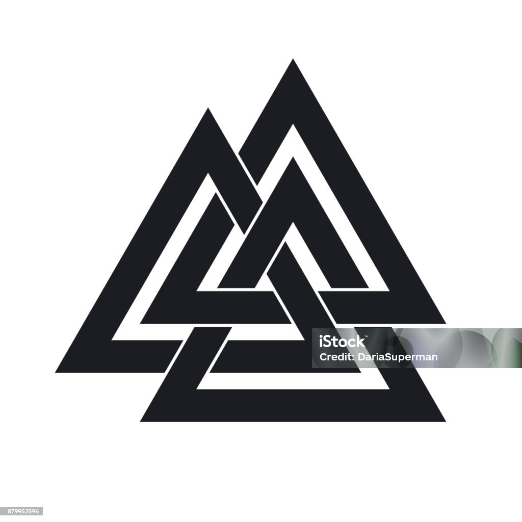 Interwoven Triangles Vector Illustration Stock Illustration - Download ...