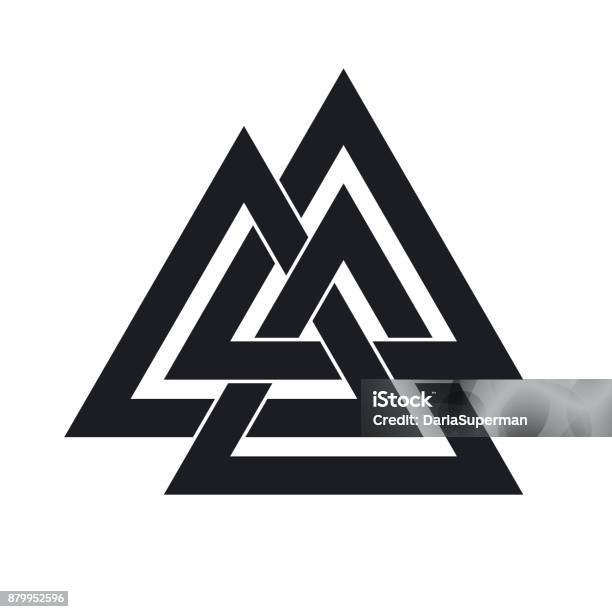 Interwoven Triangles Vector Illustration Stock Illustration - Download ...