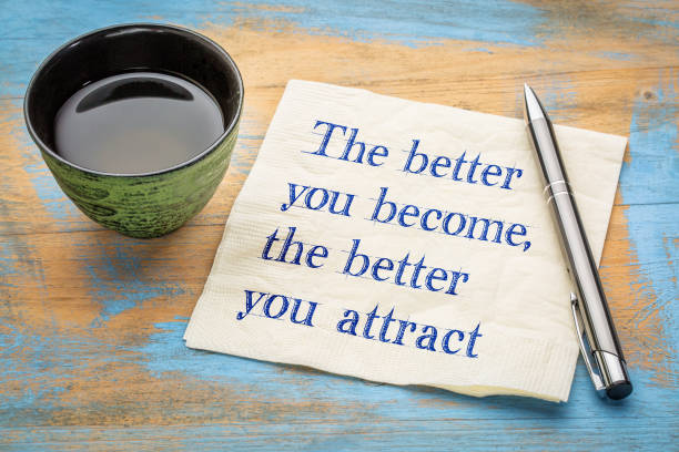 istock The better you become - inspirational quote 879962112