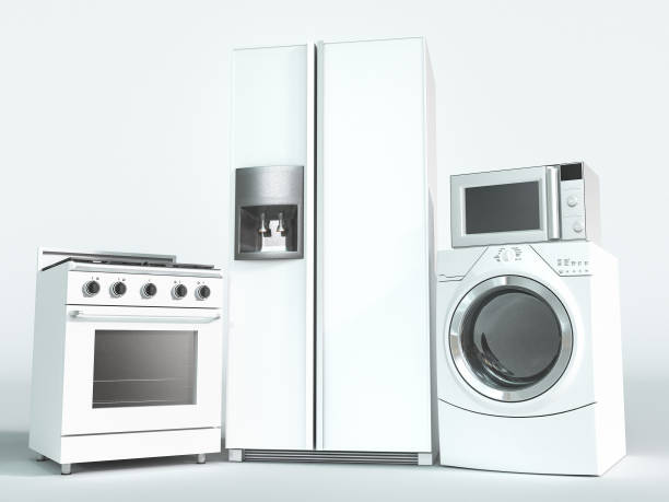 istock Appliances, oven, fridge, washing machine 879973532