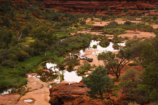 camping in Palm Vally, Central Australia