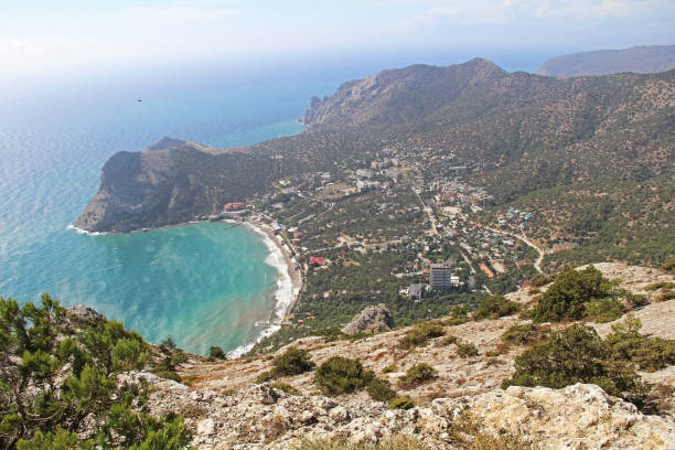 istock On a Mountain Socol (Sokol) (Falcon) peak overlooking the Black sea, Crimea. 879976136