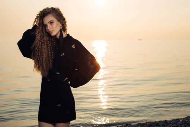istock Beautiful woman wearing jacket 879979412