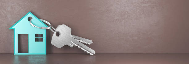 istock Keys of new home, house, render 3d illustration 879981720