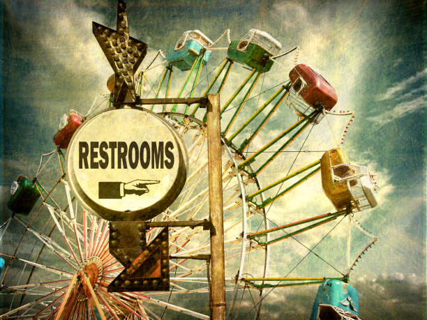 istock ferris wheel and restroom sign 880008356