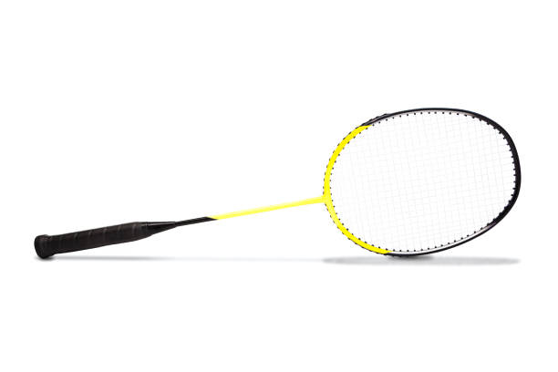 istock Yellow Graphite Badminton Racket Isolated on White 880008550