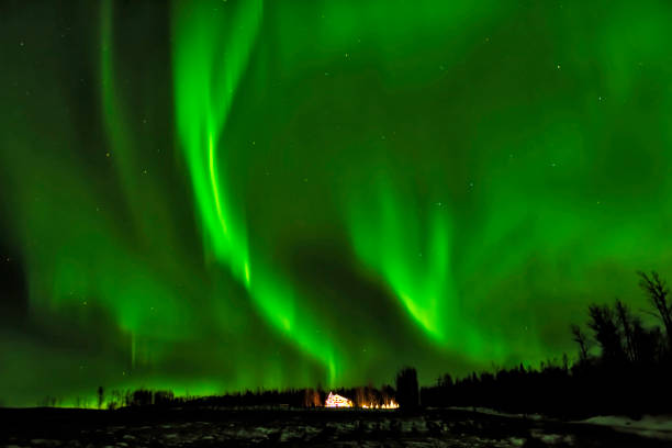 istock Northern Lights Over Lazy Mountain, Alaska. 880023300