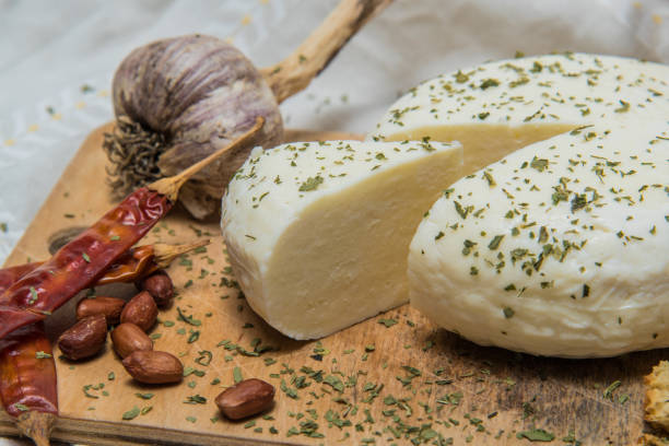 istock Traditional Russian Adygei cheese 880038516