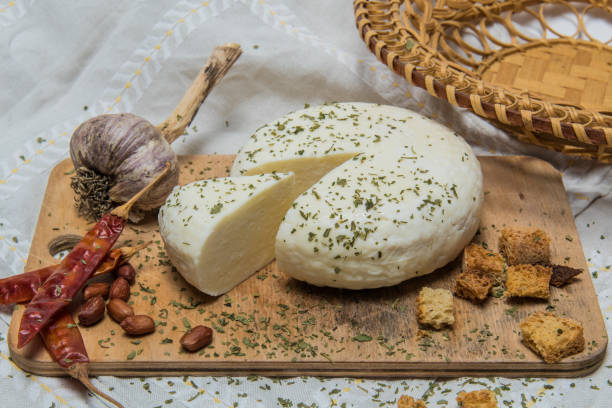 istock Traditional Russian Adygei cheese 880038644
