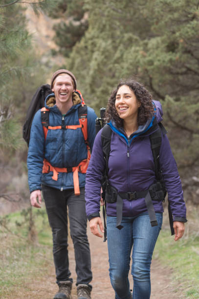 istock Good friends out on a backpacking adventure together 880057576