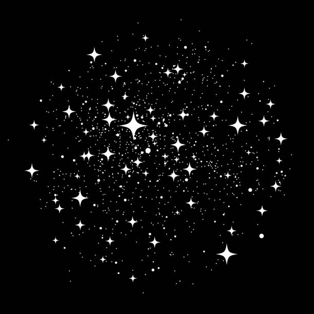 gwiezdny pył - space galaxy star glitter stock illustrations
