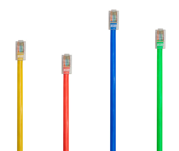 istock Arrangement of isolated cat5 cables to illustrate net neutrality 880106476