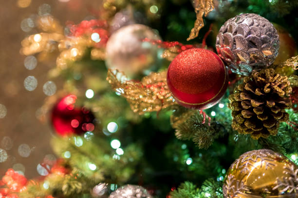istock Christmas background with christmass balls - Soft focus 880128412