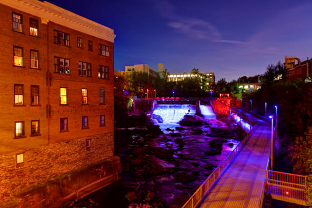 istock Magog River Gorge Sherbrooke, Quebec 880138642