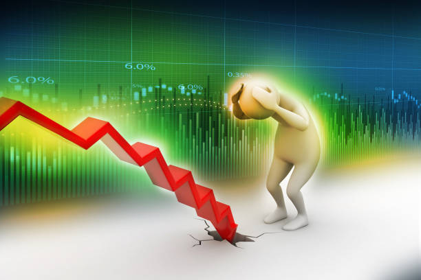 istock Business man in loss 880141590