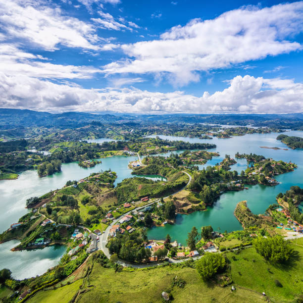 istock Guatape Panoramic View from the Rock (La Piedra del Penol), Medellin, Colombia 880159934