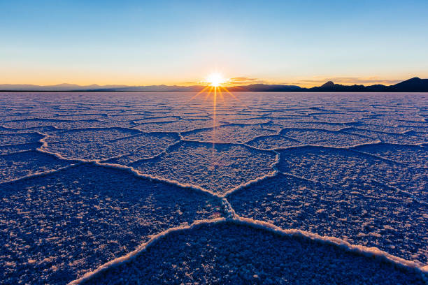 istock Setting Sun Over Bonneville Salt Flats 880167438