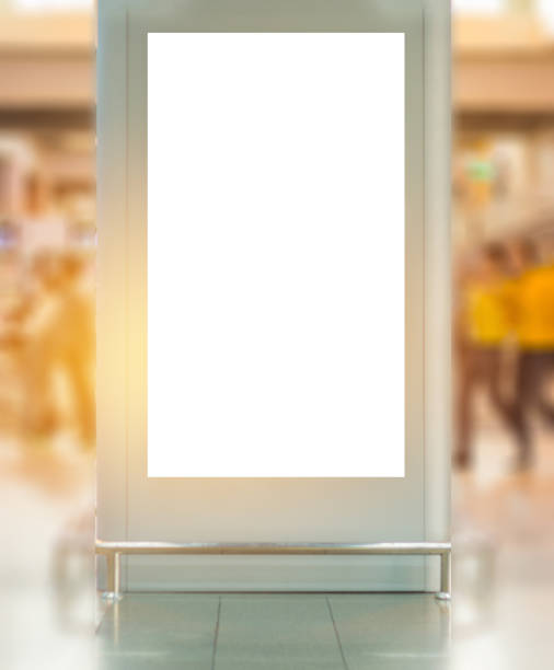 istock Blank billboard advertising panel in terminal airport, Mock up white screen, insert for text of customer. Space for texting in products or promotional at airport,train station,advertising public commercial. 880184998
