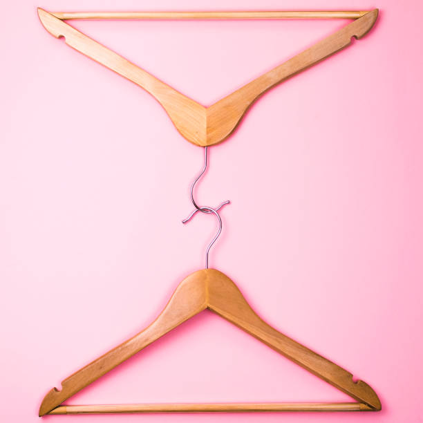 istock wooden hangers 880190266