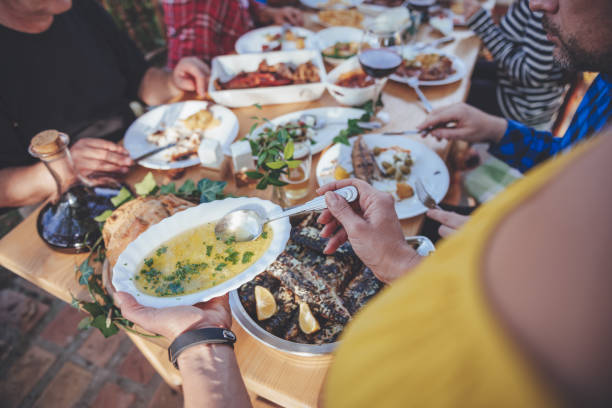 istock Family dining outdoor 880200962